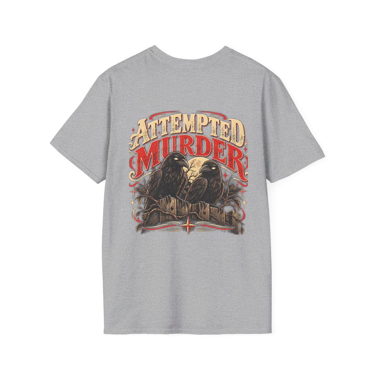 Attempted Murder Graphic T-Shirt (Front Logo & Back design)