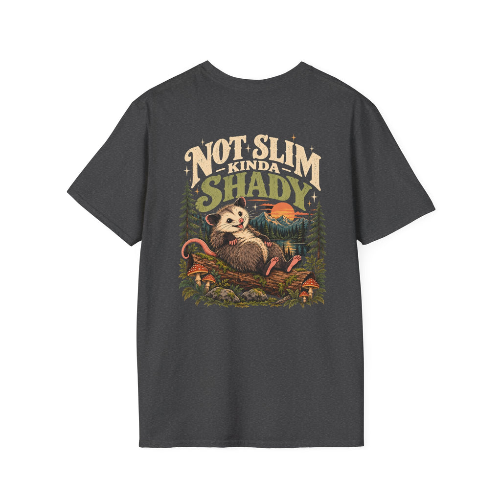 Sloth Graphic T-Shirt — “Not Slim Kinda Shady” Retro Nature Tee