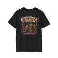 Questionable Judgment Society T-Shirt — Vintage Raccoon Membership Design