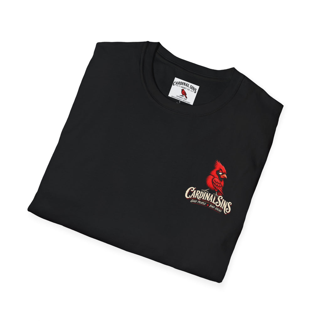 Definitely Not a Skinwalker T-Shirt — Black ~ Front Logo Back Design