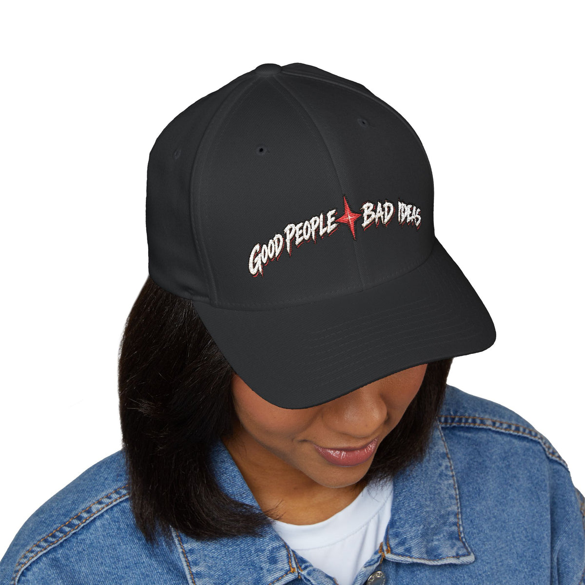 Embroidered  — "Good People Bad Ideas"  Hat
