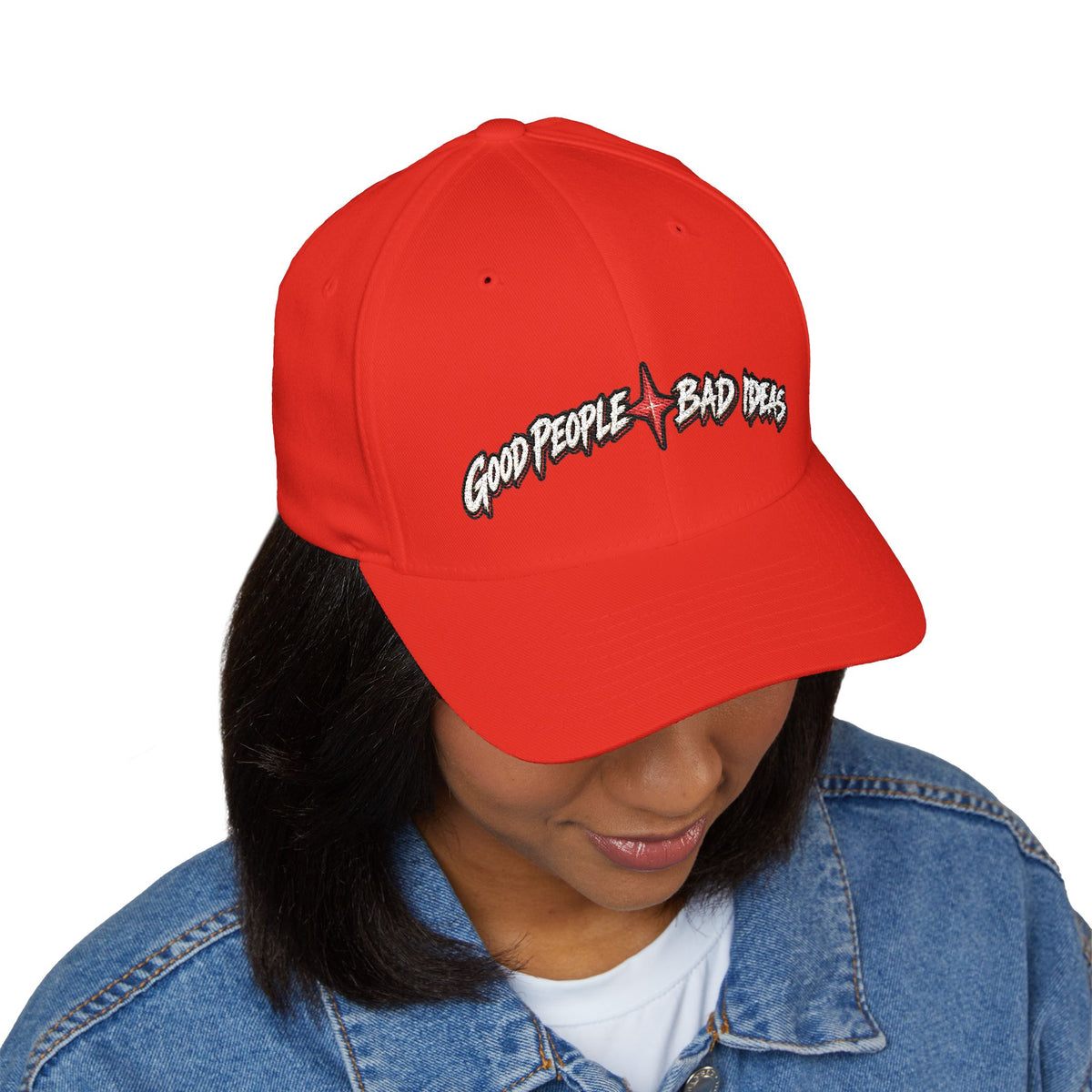 Embroidered  — "Good People Bad Ideas"  Hat